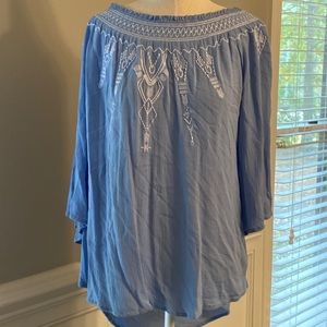 ❤️Terre Bleue Blouse Light Blue Size Small